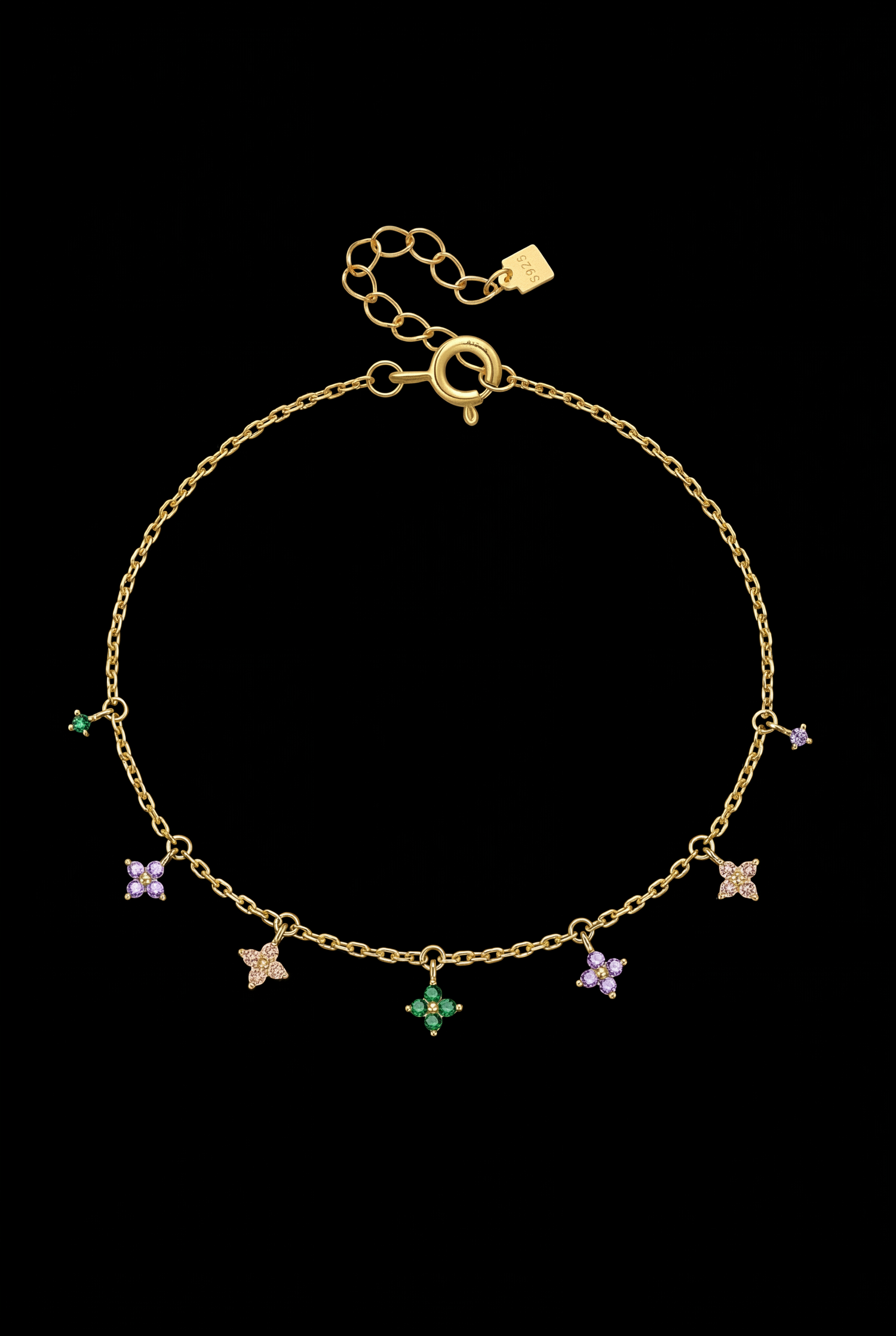 Clover Charm Gold Plated Bileklik