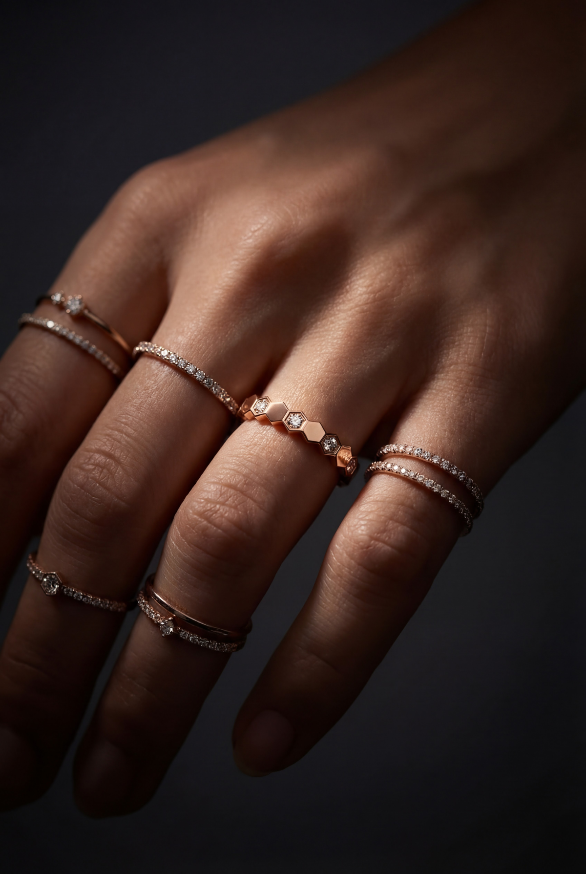 ZIGZAG DIAMOND Band Yüzük