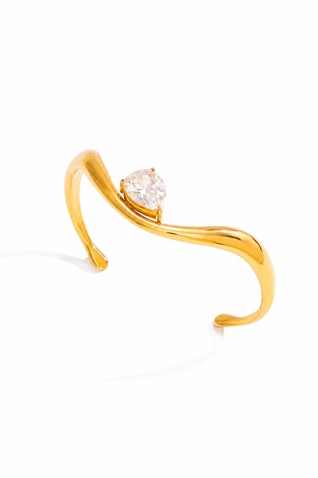 Ondée Damla Altın Kaplama Cuff