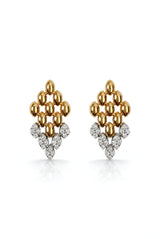 Golden Mesh Drop Küpe