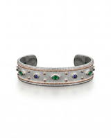 MULTI-STONE STUD CUFF