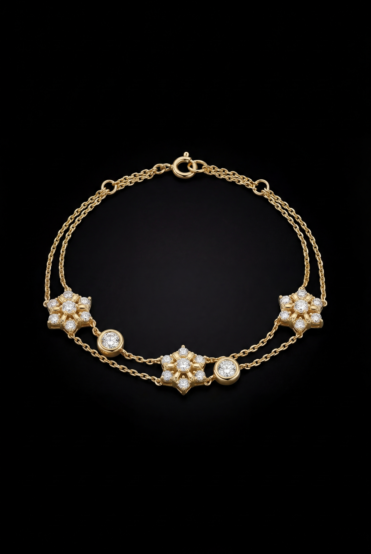 Astrée Blossom Double Chain Bileklik