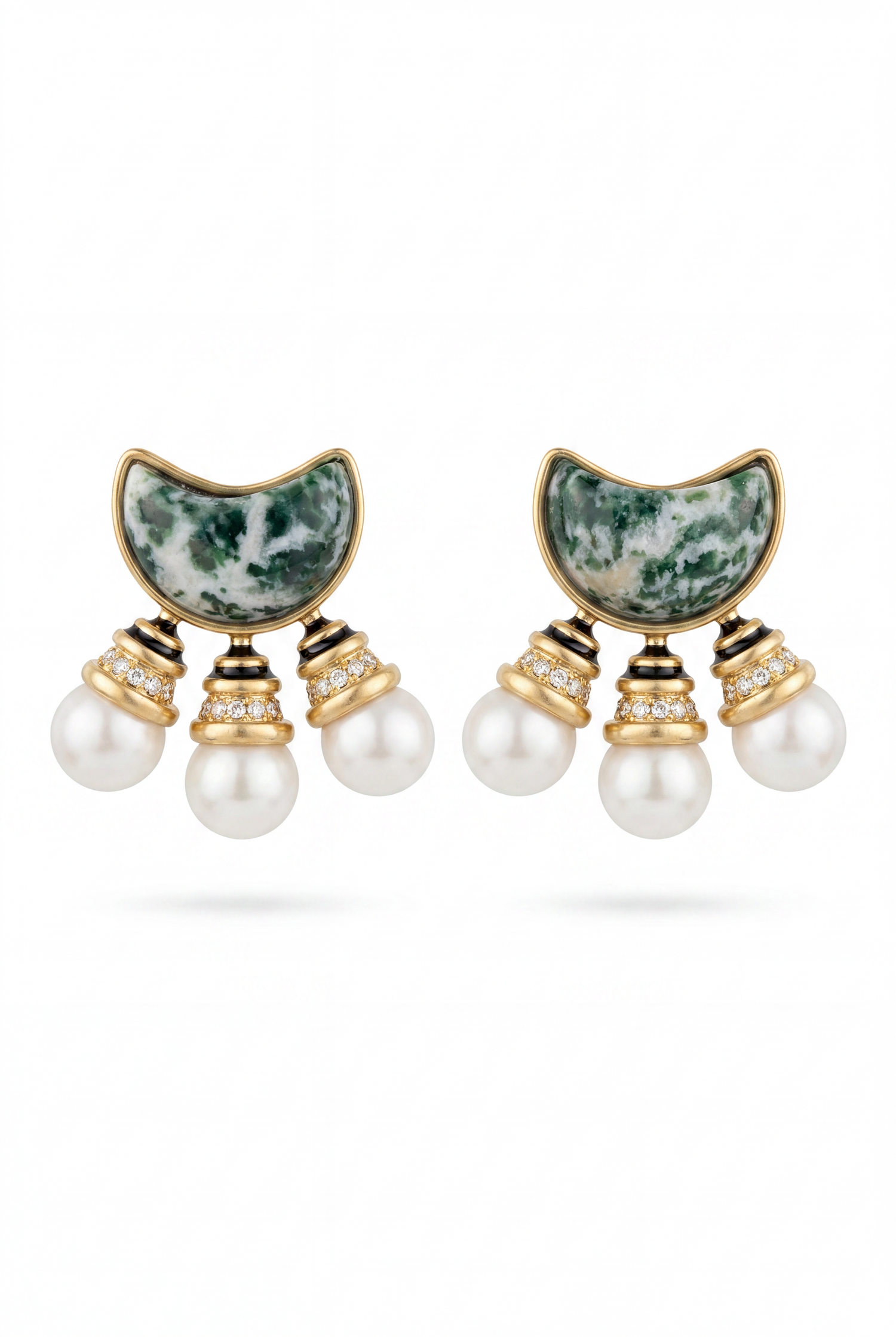 Jade Luna Pearl Küpe