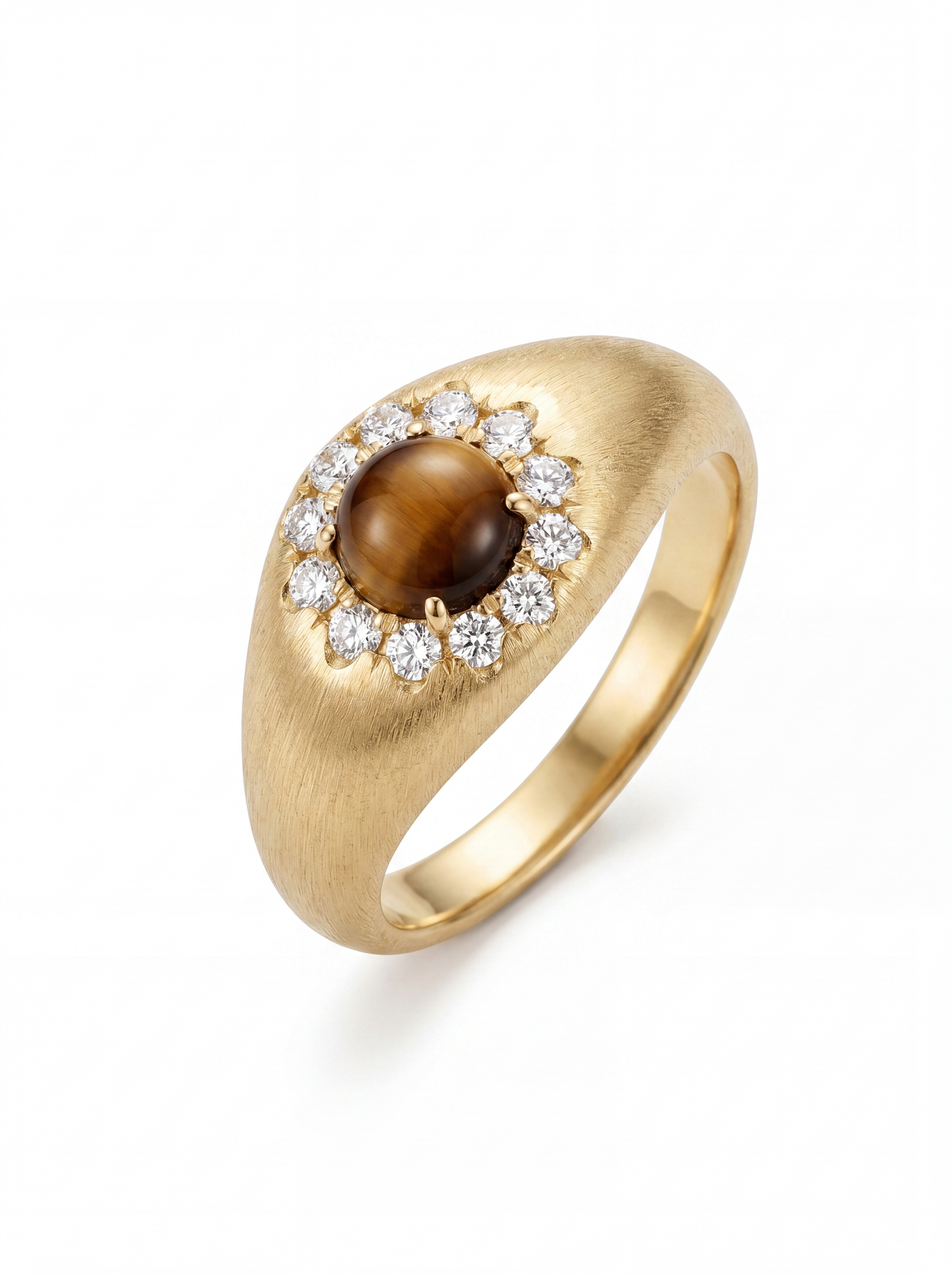 GOLDEN TIGER EYE DOME Yüzük
