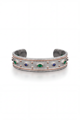 MULTI-STONE STUD CUFF