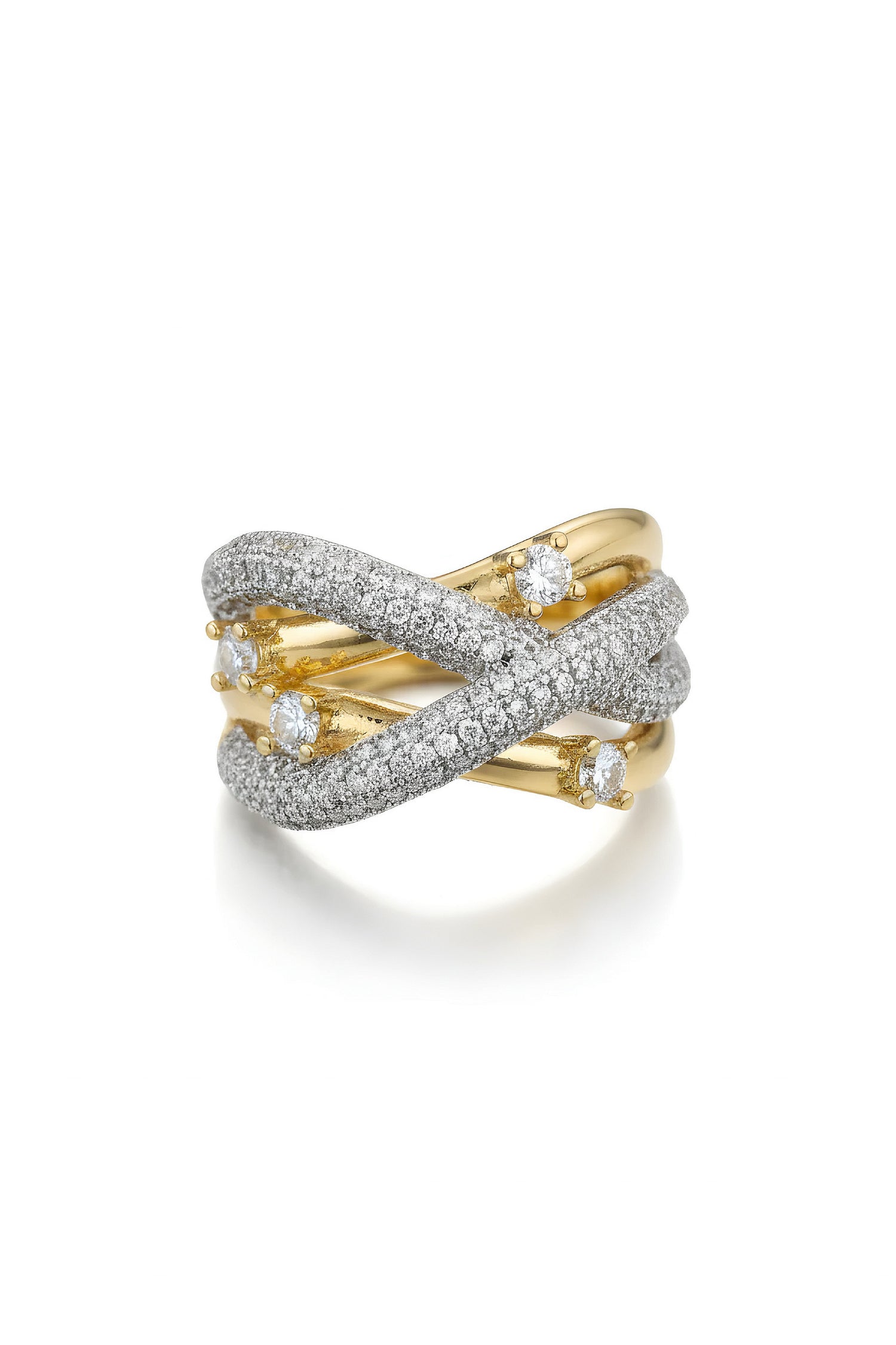 Pave CZ Crossover Yüzük