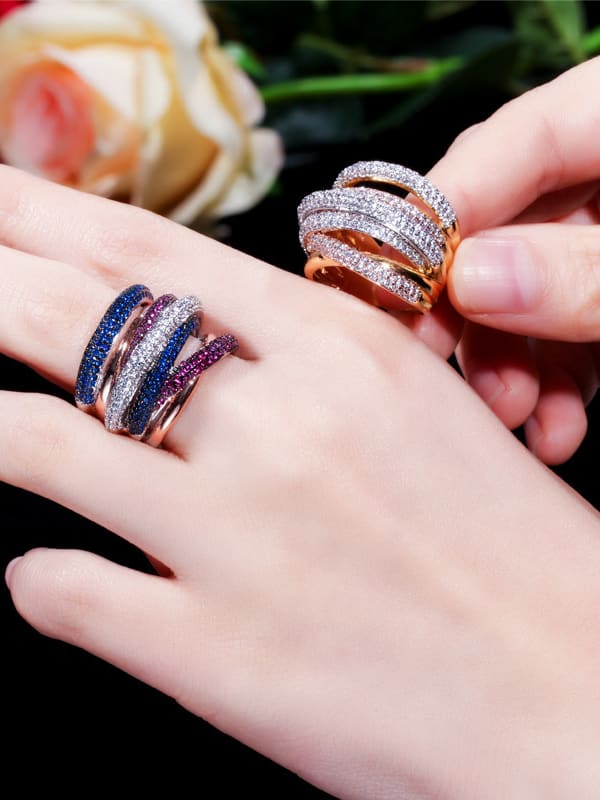 PLATINUM SUPERNOVA RING