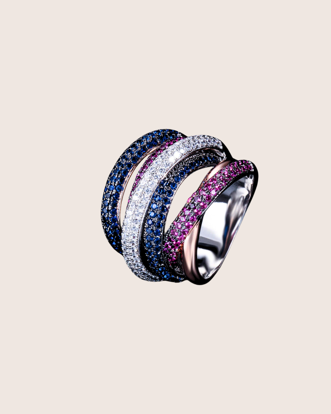 PLATINUM SUPERNOVA RING
