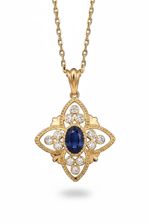 Lilly Kolye - Kırpılmış ve Gölgeli