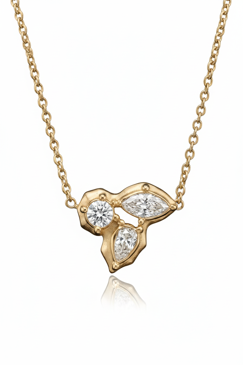 Luneth Kolye - Beyaz Arka Plan + Kırpılmış + Lüks Contact Shadow