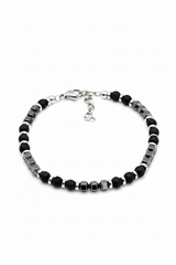 Siyah Boncuklu Bilezik - 2:3 Dikey